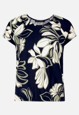 Printshirt mit Gummizug / Vorderseite