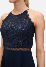 Cocktailkleid mit Spitze / Detailbild