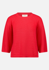 Strickpullover mit Rundhalsausschnitt / Vorderseite