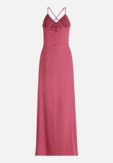 Abendkleid mit Schmucksteinen / Rückseite