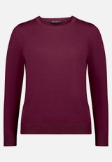 Basic-Strickpullover mit Rundhalsausschnitt / Vorderseite