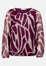 Mesh-Shirt mit Gummizug / Vorderseite