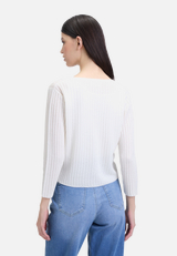 Shirtjacke mit 3/4 Arm / Modellfoto Rückseite