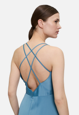 Abendkleid mit V-Ausschnitt / Detailbild