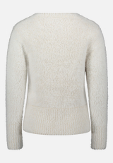 Strickpullover mit V-Ausschnitt / Rückseite