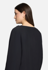 Casual-Bluse mit Schleifenknoten / Detailbild