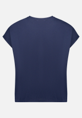 Patchwork-Shirt mit Raffung / Rückseite
