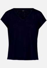 Basic-T-Shirt  mit V-Ausschnitt / Vorderseite