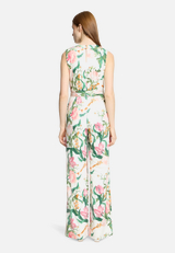 Jumpsuit mit Bindegürtel / Modellfoto Rückseite