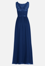 Cocktailkleid mit Spitze / Rückseite
