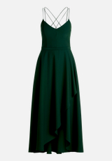 Abendkleid mit Volant / Vorderseite