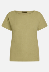 Strukturshirt mit U-Boot-Ausschnitt / Vorderseite