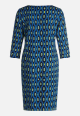 Casual-Kleid mit Muster / Rückseite