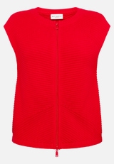 Grobstrickjacke ohne Arm / Vorderseite