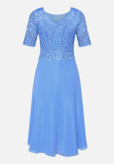 Cocktailkleid mit Spitze / Rückseite