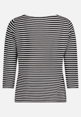 Basic Shirt mit Ringel / Rückseite