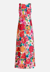 Blumenkleid mit Print / Rückseite