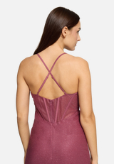 Abendkleid im Glitzer-Look / Detailbild