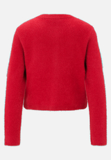 Casual-Strickjacke mit Knopfleiste / Rückseite