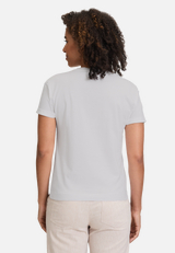 Casual-Shirt mit Aufdruck / Modellfoto Rückseite