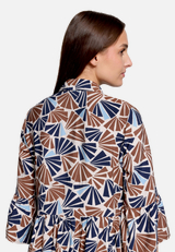 Stufenkleid mit Print / Detailbild