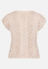 Feinstrickpullover mit Flügelärmeln / Rückseite
