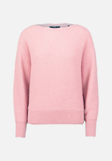 Strickpullover mit U-Boot Ausschnitt / Vorderseite