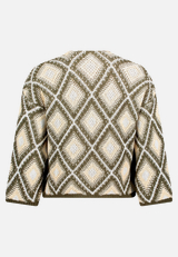 Strick-Cardigan mit Jacquard / Rückseite