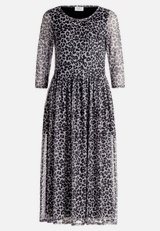 Maxikleid mit Leoprint / Vorderseite