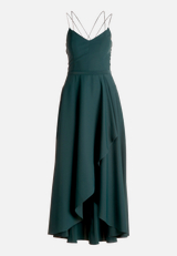 Abendkleid mit Volant / Vorderseite