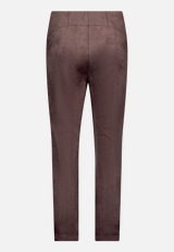 Kunstlederhose aus Velour / Rückseite