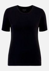 Basic Shirt mit Rundhalsausschnitt / Vorderseite