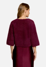 Strick-Cardigan mit 3/4 Arm / Modellfoto Rückseite