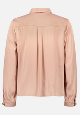 Satin-Bluse mit Knöpfen / Rückseite