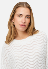 Sweatshirt mit Wellenmuster / Detailbild