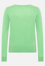 Kaschmir-Pullover mit Rundhalsausschnitt / Rückseite