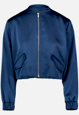 Satin-Jacke  mit Reißverschluss  / Vorderseite