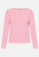 Lochstrick-Pullover langarm / Vorderseite