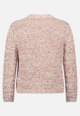 Strick-Cardigan mit Rundhalsausschnitt / Rückseite