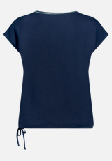Patchwork-Shirt mit Print / Rückseite
