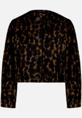 Flauschige Jacke  mit Knöpfen  / Vorderseite