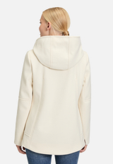 Winterjacke mit Kapuze / Modellfoto Rückseite