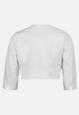 Bolero-Jacke mit Kellerfalten / Rückseite