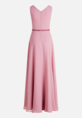 Abendkleid mit Plissee / Rückseite