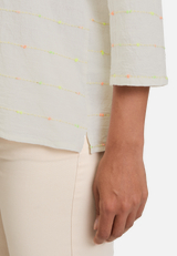 Casual-Bluse mit Lurexfaden / Detailbild