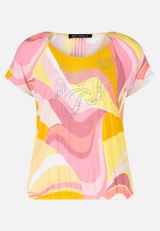 Printshirt mit Gummizug / Vorderseite