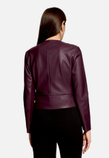 Blazer-Jacke mit Reißverschluss / Modellfoto Rückseite