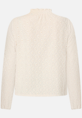 Bluse mit Lochmuster  / Rückseite