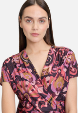 Jerseykleid mit Raffung / Detailbild