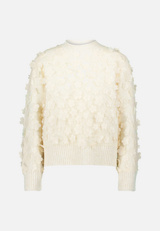Pullover mit 3D Blüten / Vorderseite